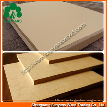 Tableros de MDF / MDF sin procesar / MDF liso / MDF de melamina